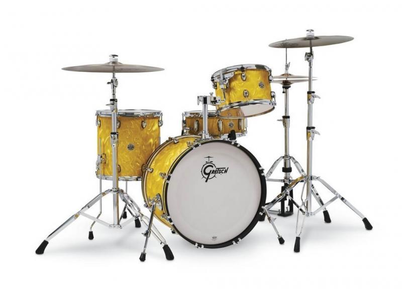 Gretsch shell set Catalina Club, Yellow Satin Flame