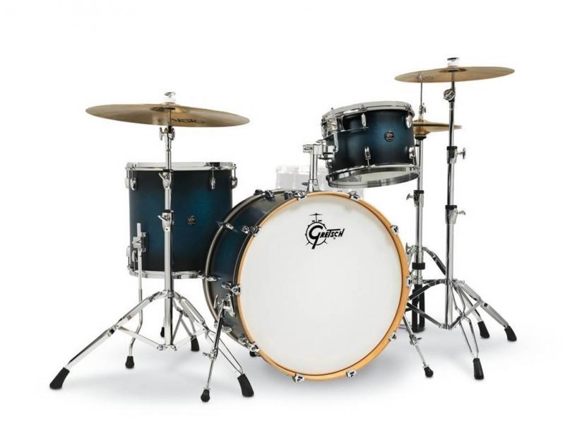 Gretsch shell set Renown Maple, Satin Antique Blue Burst