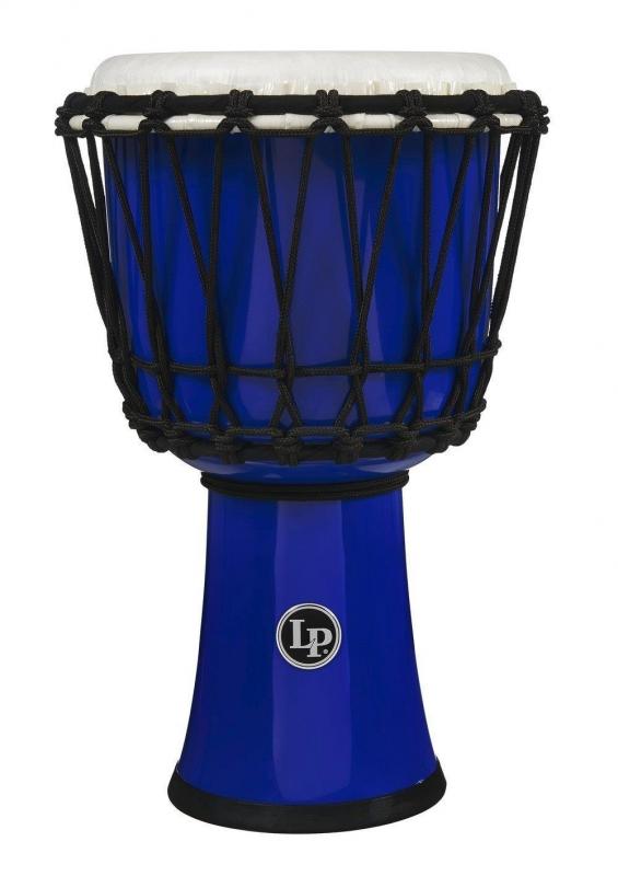 Latin Percussion Djembe World 7-inch Rope Tuned Circle blue, LP1607BL