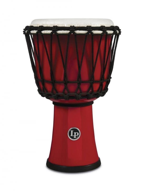 Latin Percussion Djembe World 7-inch Rope Tuned Circle Red, LP1607RD