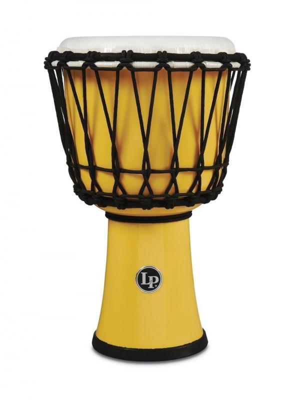 Latin Percussion Djembe World 7-inch Rope Tuned Circle Yellow, LP1607YL