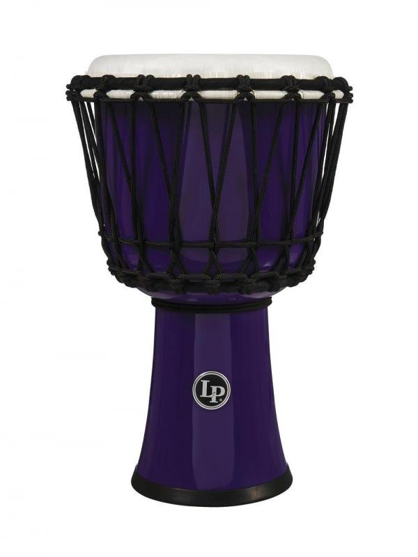 Latin Percussion Djembe World 7-inch Rope Tuned Circle Purple, LP1607PL