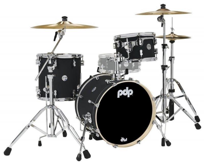 PDP by DW Shell set Concept Maple Finish Ply Satin Pewter, PDCM18BPSP