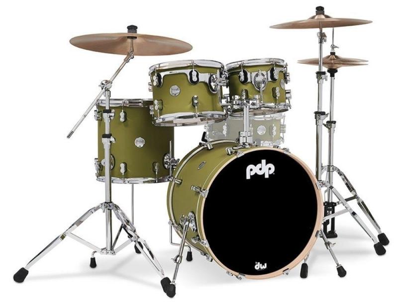 PDP by DW Shell set Concept Maple Finish Ply Satin Olive, PDCM20FNSO