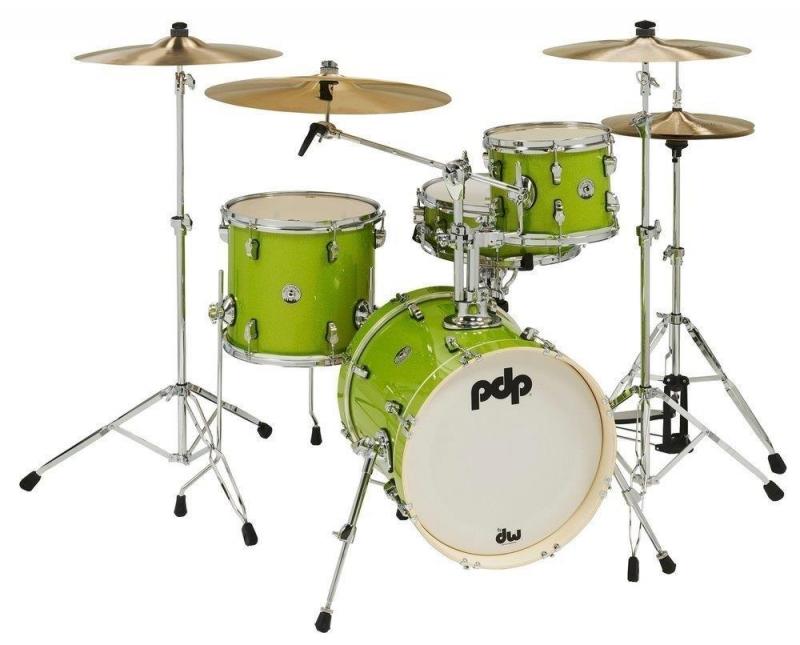 PDP by DW Shell set New Yorker Electric Green Sparkle, PDNY1604EL