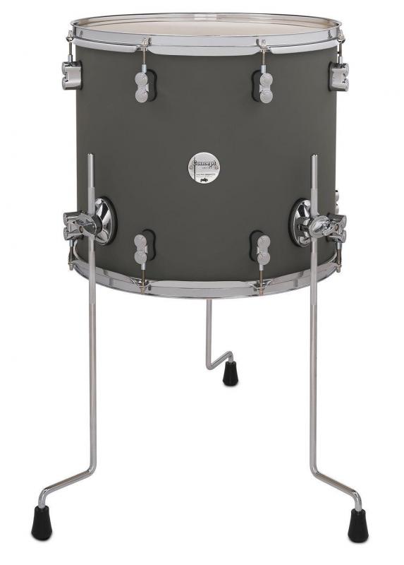 PDP by DW Floor Tom Concept Maple Satin Pewter