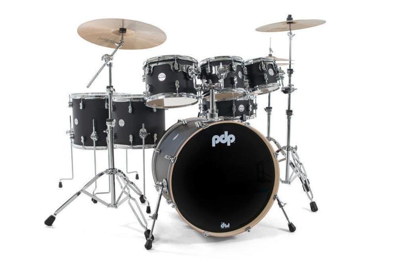 PDP by DW Drum set Concept Maple Satin Black