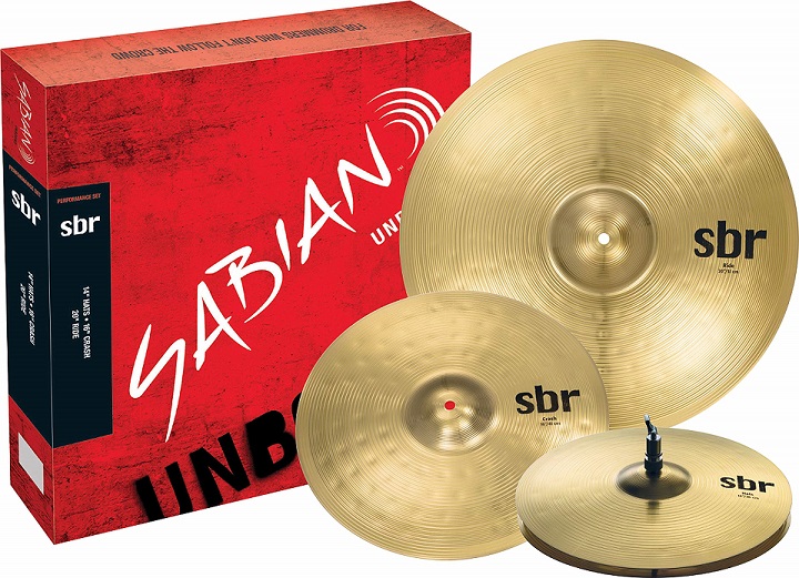 Sabian SBr Performance Set, natural: 14" Hats, 16" Crash, 20