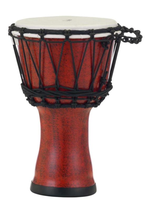 Pearl 7'' Rope Tuned Djembe Molten Scarlet