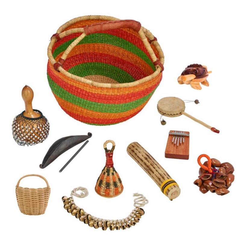 Afroton Ethnic-Percussionbasket 10 instruments