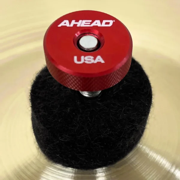 Ahead AHSN-RED Speed Nut Cymbal Toppers – Red 4pk