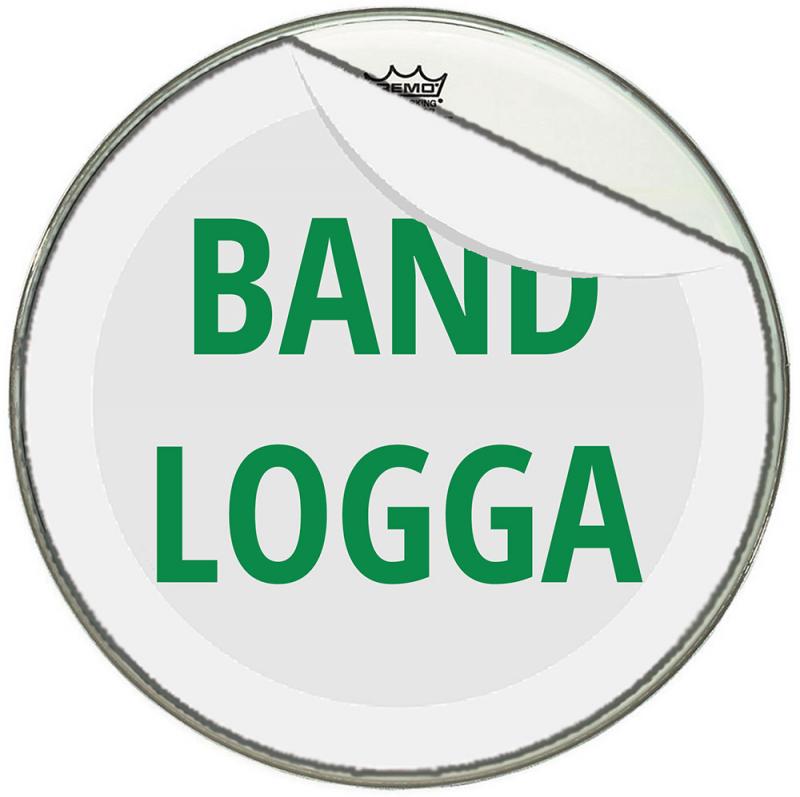 Logotryck, bastrumma - avtagbart