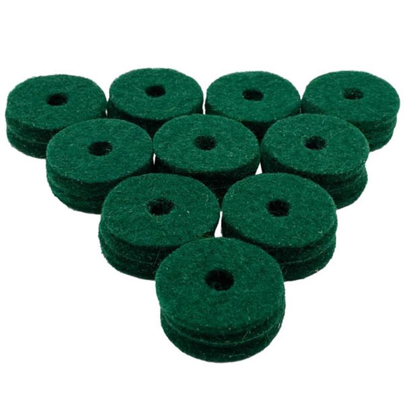 Ahead Green Natural Wool Cymbal Felts(10 pack)