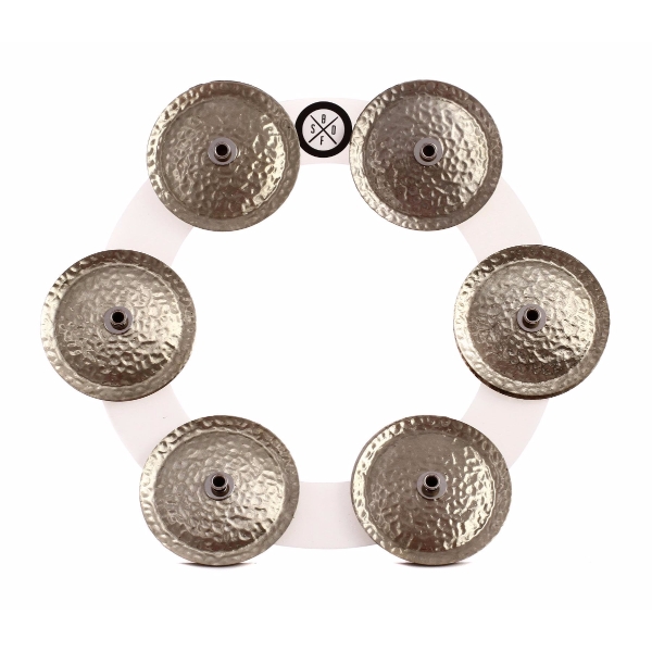 Big Fat Snare Drum Bling Ring - White/Copper