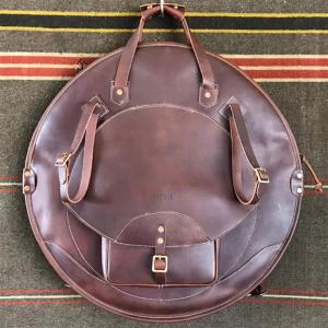 Tackle Leather Backpack Cymbal Case – Brown 24″