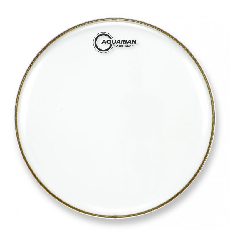 14" Classic Clear with Specialty Bass Hoop, Aquarian