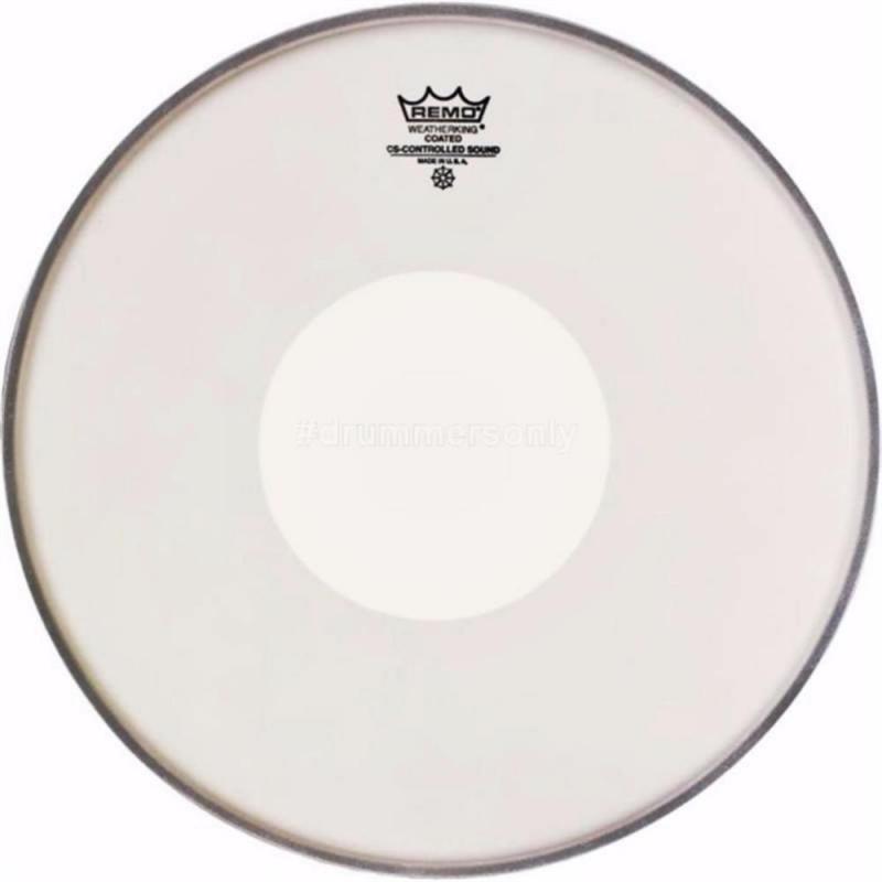 Remo Controlled Sound Coated 14″ White Dot