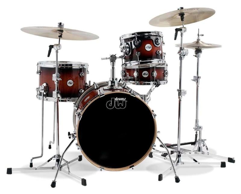 DW Design Mini Pro 4-Piece Kit 18'' BD - Tobacco Burst