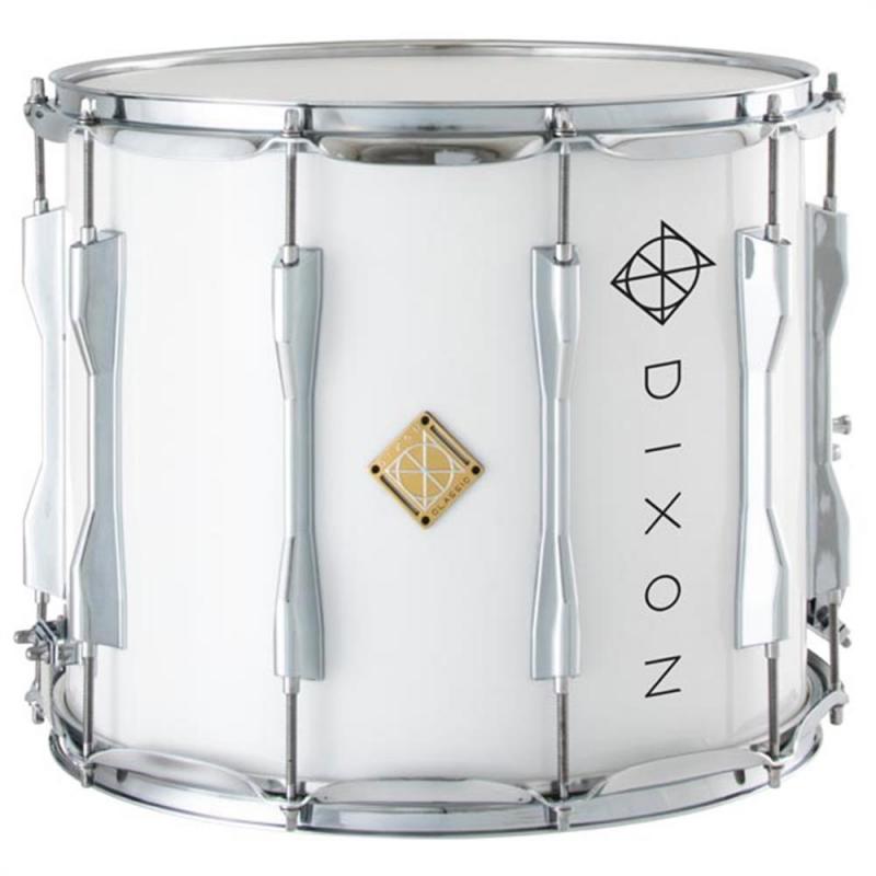 Dixon PMSCL124-WT Marching Snare Drum 14×12 Wood Shell – White