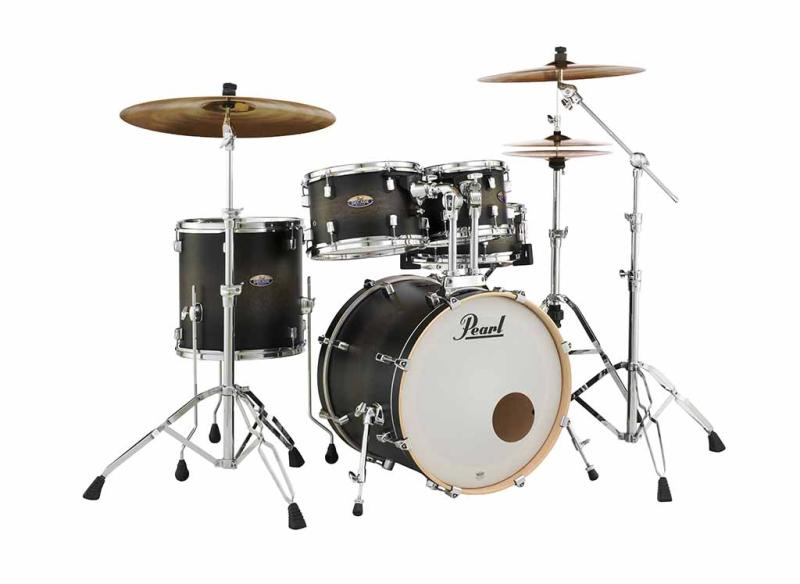 Pearl Decade Maple 5 pc Drum Set with HWP830, Satin Black Burst