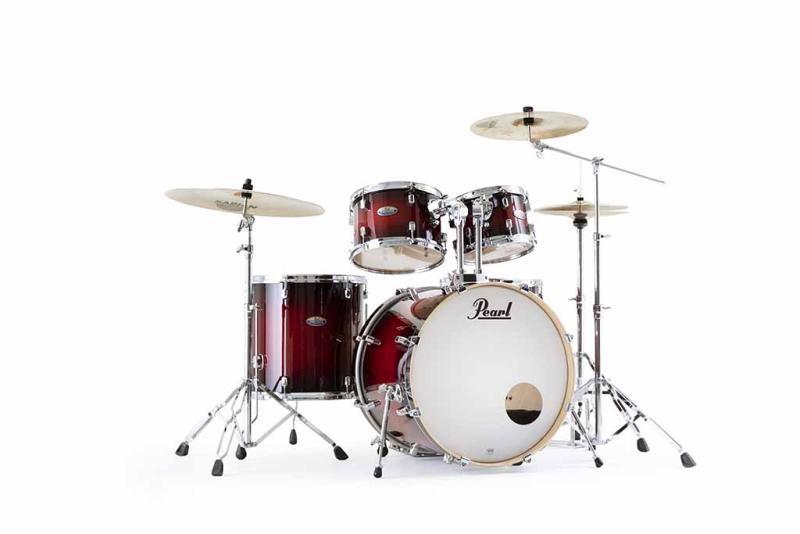 Pearl Decade Maple 5 pc Drum Set with HWP830, Gloss Deep Red Burst