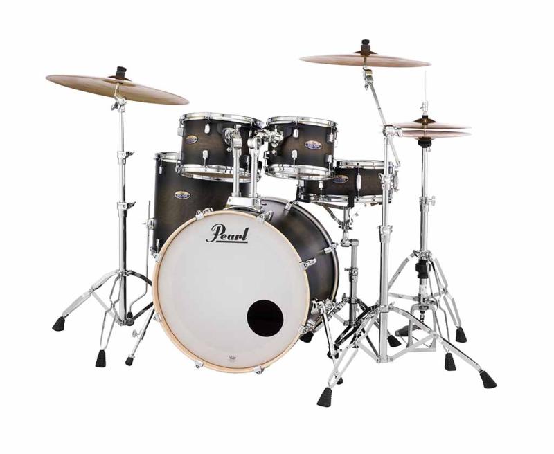 Pearl Decade Maple 5 pc Drum Set with HWP830, Satin Black Burst