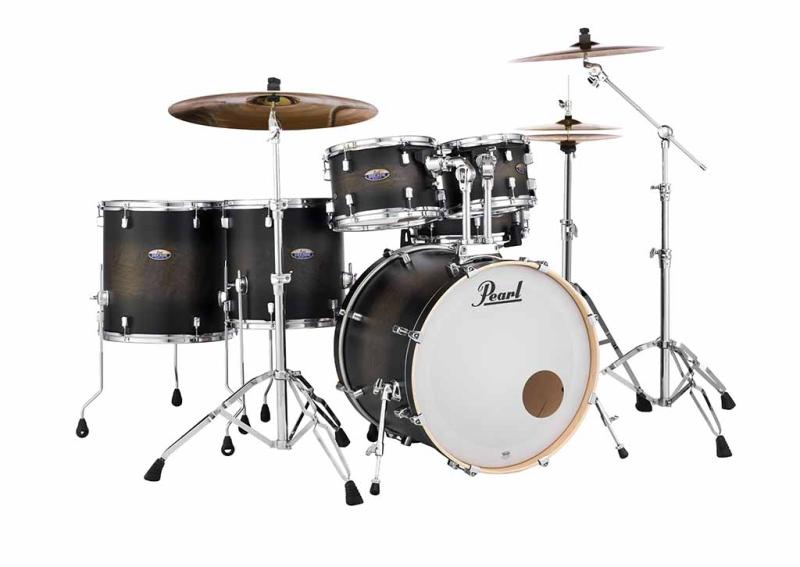 Pearl Decade Maple 6 pc Drum Set with HWP830, Satin Black Burst