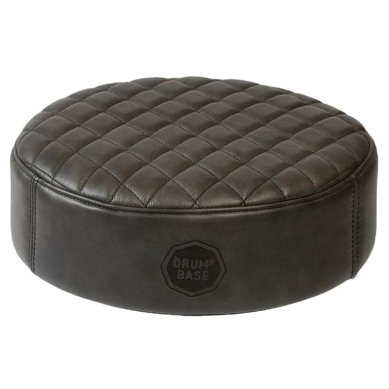 DRUMnBASE DNB-RLST-GRY – Full Grain Leather Throne Seat – Grey