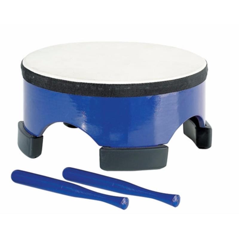 Planet Music Floor Drum 10″ Wood inkl. klubbor – Blue