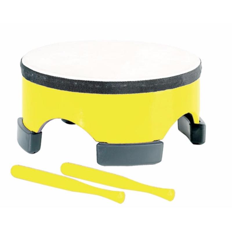 Planet Music Floor Drum 10″ Wood inkl. klubbor – Yellow