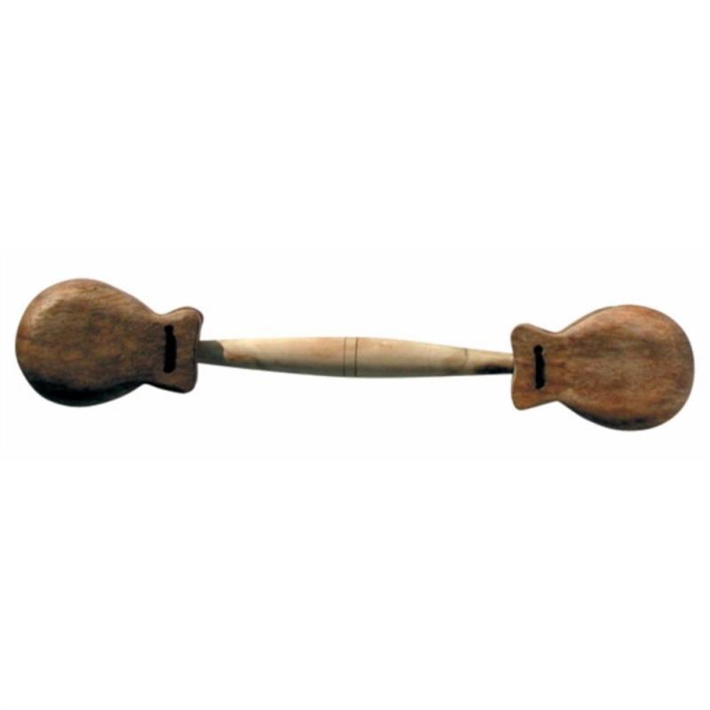 Planet Music Double Castanet on Handle 12″ Wood