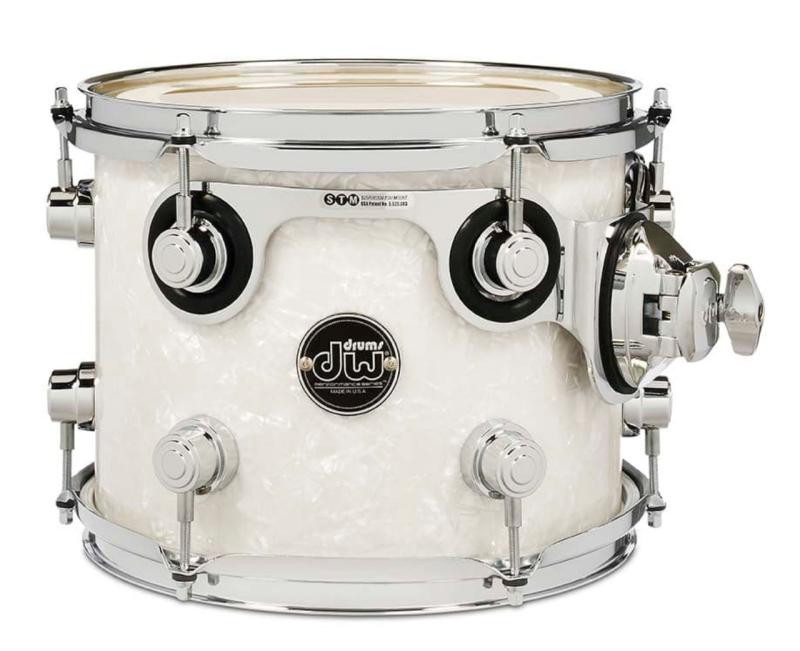 DW Performance Series Tom 8x10 - White Marine Pearl Finish Ply