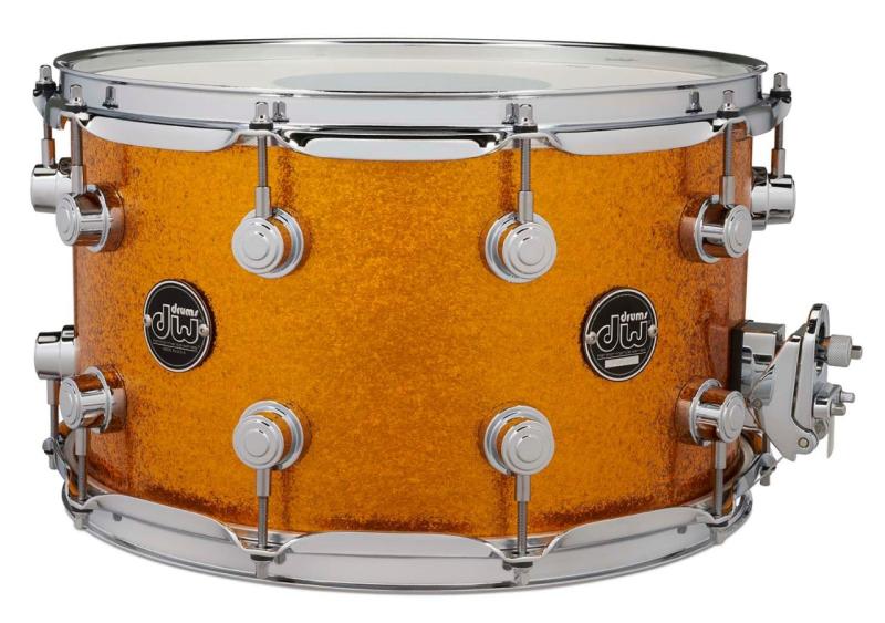 DW Performance Series Snare, 8x14 - Gold Sparkle Finish Ply