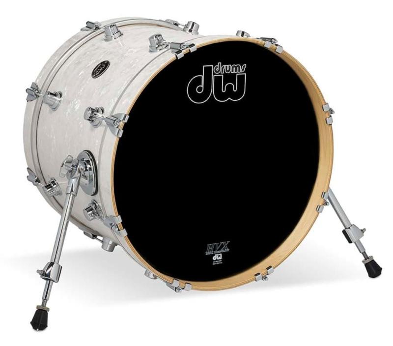 DW Performance Series Bass Drum 14x18 - White Marine Pearl Finish Ply