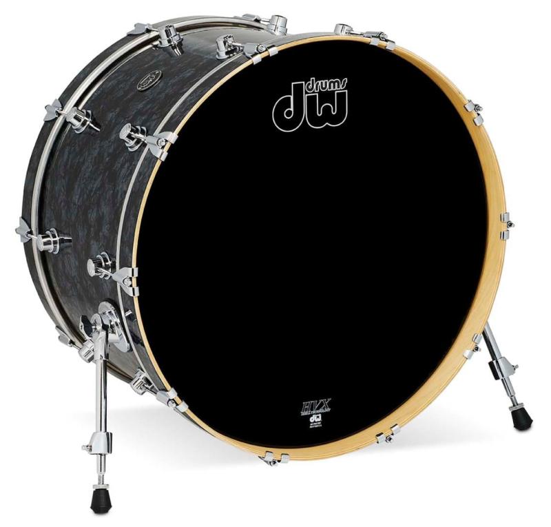 DW Performance Series Bass Drum, 14x24 - Black Diamond Finish Ply