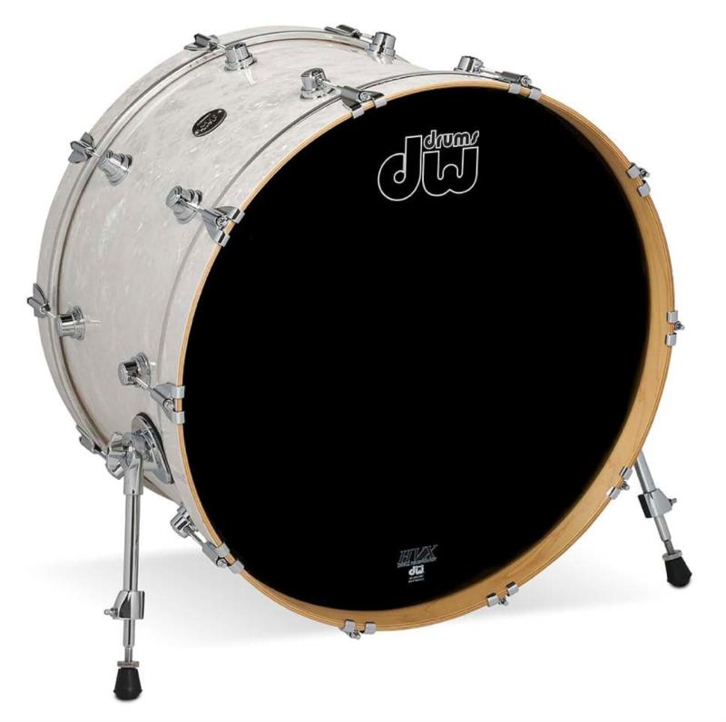 DW Performance Series Bass Drum, 14x24 - White Marine Pearl Finish Ply
