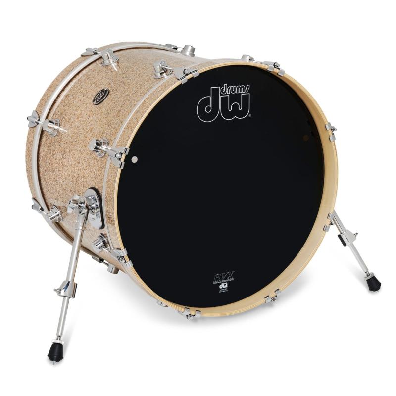 DW Performance Series Bass Drum, 16x20 - Bermuda Sparkle Finish Ply