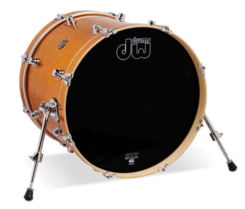 DW Performance Series Bass Drum, 16x20 - Gold Sparkle Finish Ply