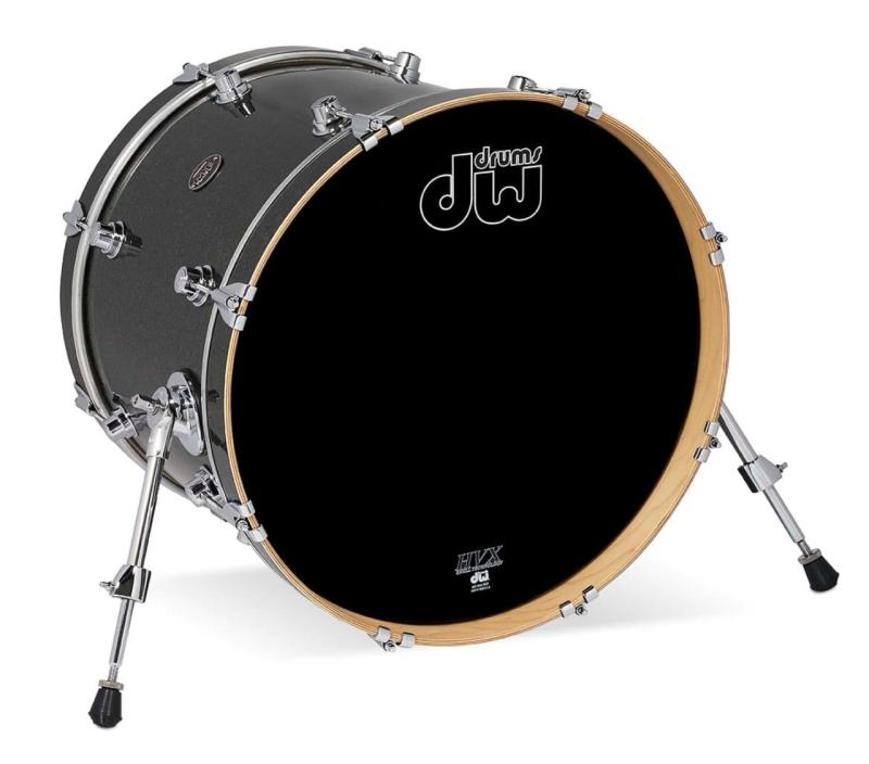 DW Performance Series Bass Drum, 16x20 - Pewter Sparkle Finish Ply