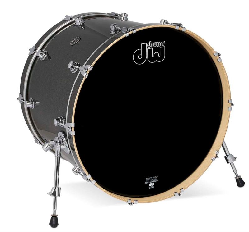 DW Performance Series Kick Drum 18x24 - Pewter Sparkle Finish Ply