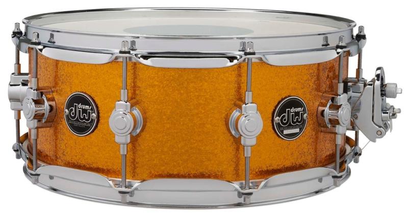 DW Performance Series Snare, 5.5x14 - Gold Sparkle Finish Ply