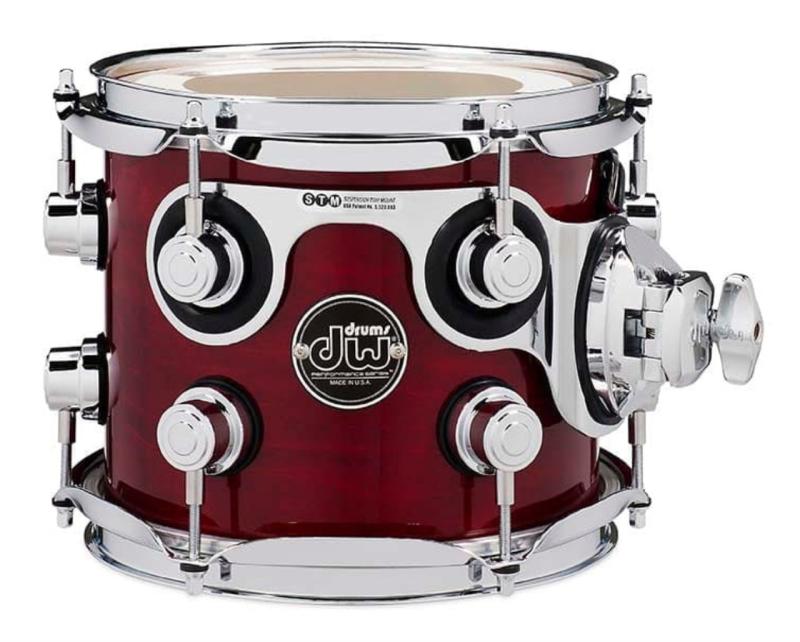 DW Performance Series Tom 7x8 - Cherry Stain Gloss Lacquer