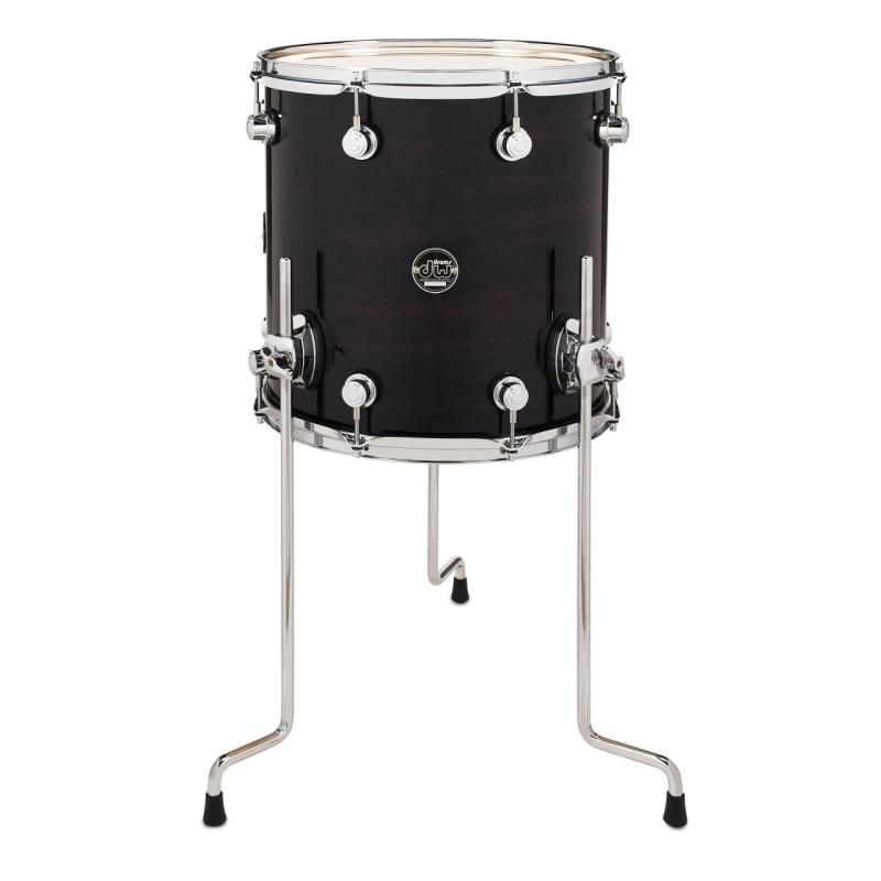 DW Performance Series Floor Tom 14x14 - Ebony Stain Gloss Lacquer