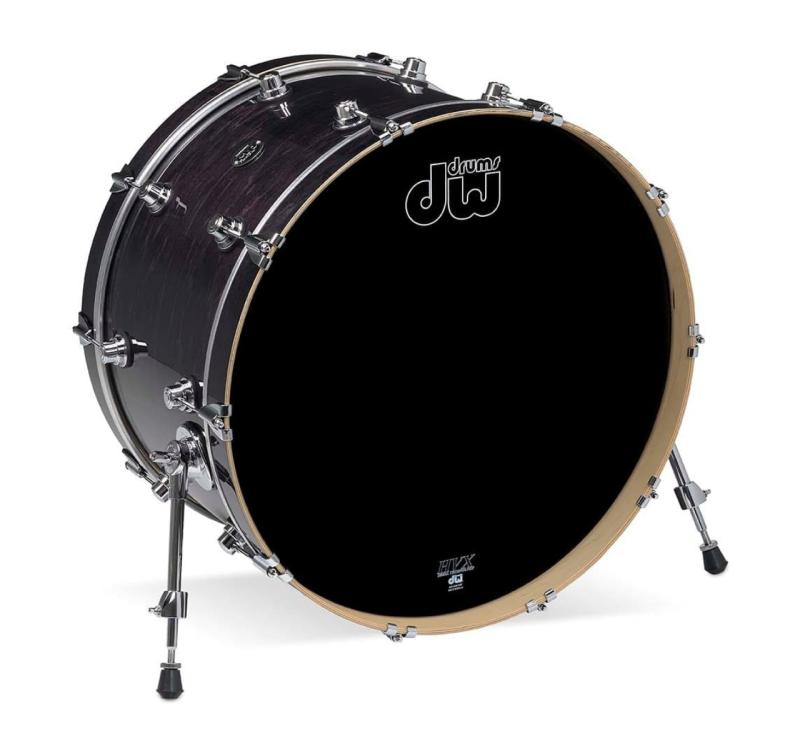 DW Performance Series Bass Drum, 14x24 - Ebony Stain Gloss Lacquer