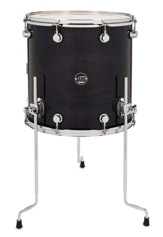 DW Performance Series Floor Tom 16x16 - Ebony Stain Gloss Lacquer