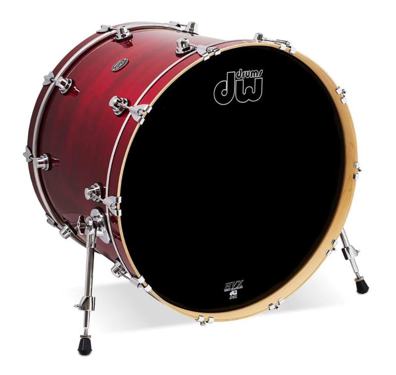 DW Performance Series Kick Drum 18x24 - Cherry Stain Gloss Lacquer