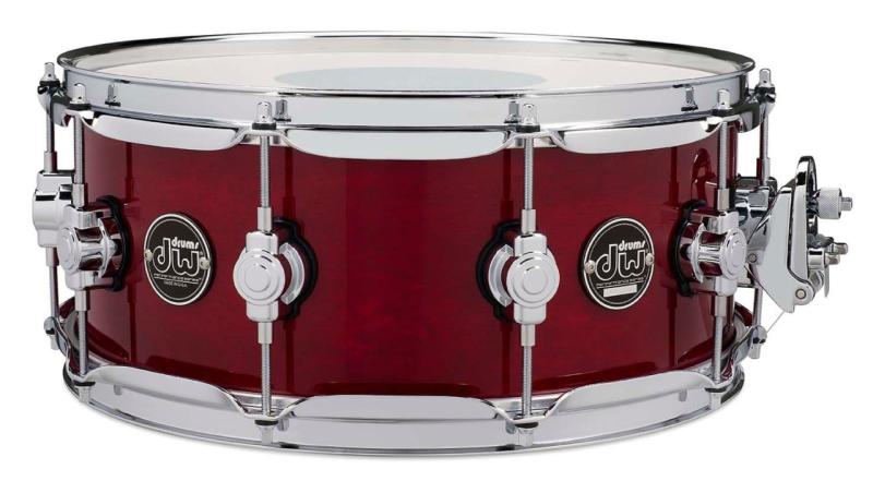 DW Performance Series Snare, 5.5x14 - Cherry Stain Gloss Lacquer