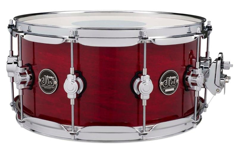 DW Performance Series Snare, 6.5x14 - Cherry Stain Gloss Lacquer