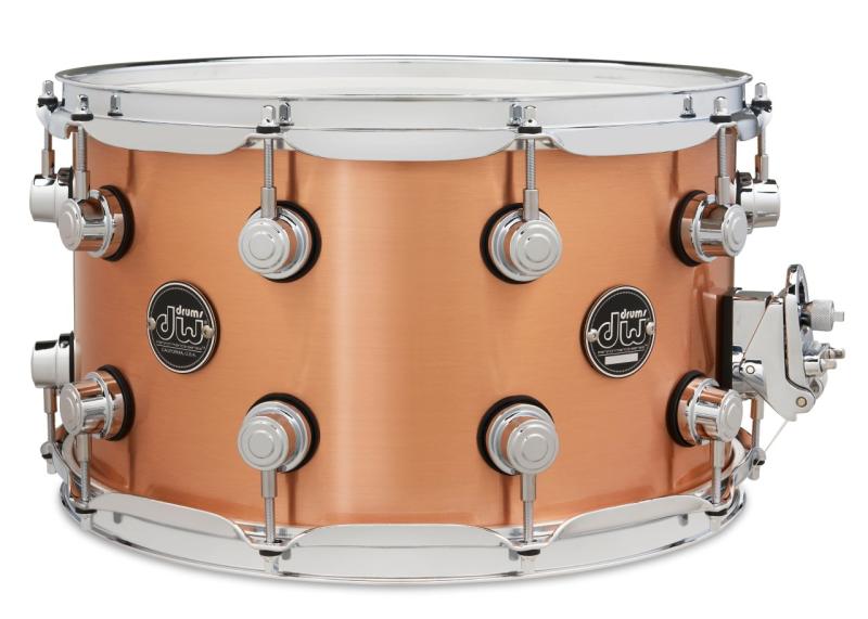 DW Performance Copper Snare Drum 8x14 - Polished Copper