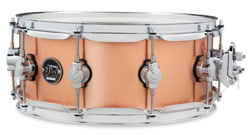 DW Performance Copper Snare, 5.5x14 - Polished Copper